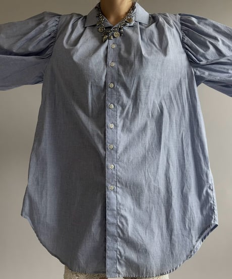 【USED】 Long Gathered Shirt  / 260926-003