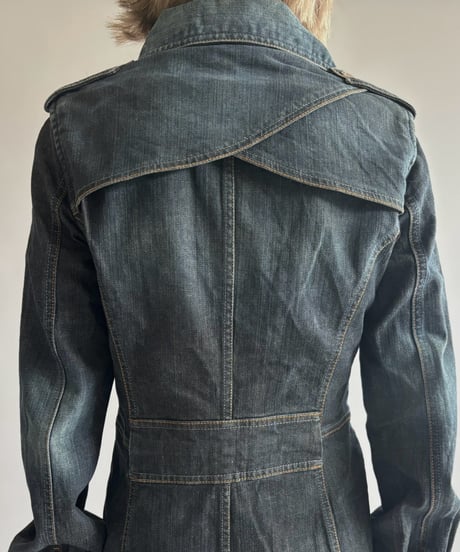 【USED】 Design Long Length Denim Jacket / 261010-003
