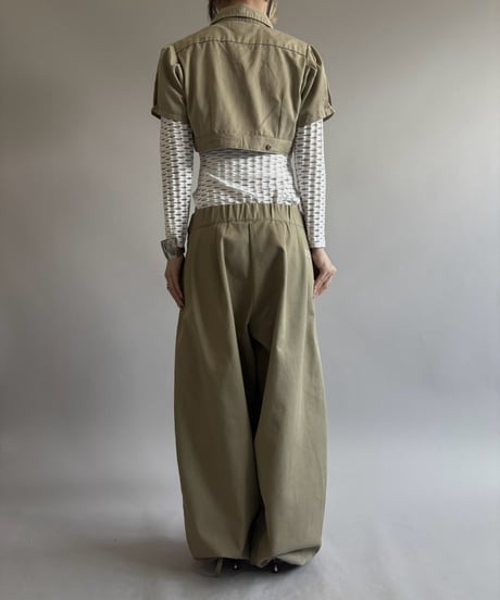 【Chinatsu Aoyama】 RE Makers Shirt Khaki / 260813-021