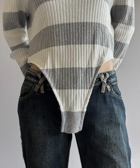 【RE;CIRCLE】 RE Rib Knit Leotard Top /261001-018
