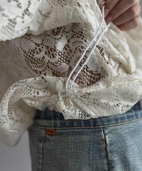 【RE;CIRCLE】RE Lace Hooded Jacket / 260824-009