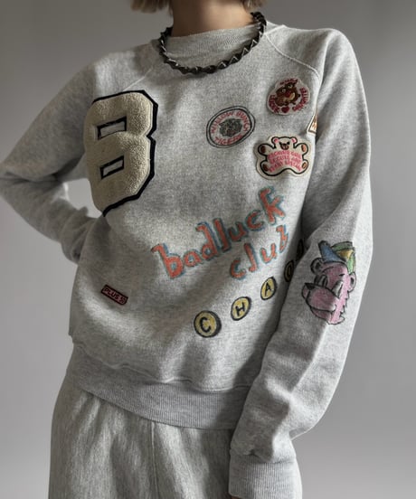 【RE;CIRCLE】 RE Mash up Products Handwritten Sweat Top  /261026-018