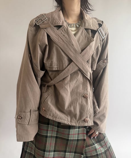 【RE;CIRCLE】 RE Trench Short Coat  / 261019-021