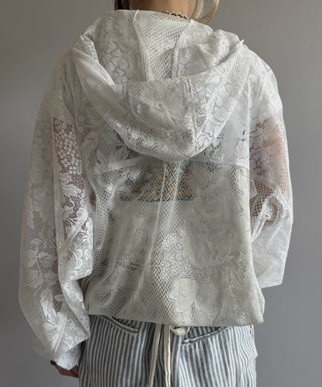 【RE;CIRCLE】RE Lace Hooded Jacket / 260824-012