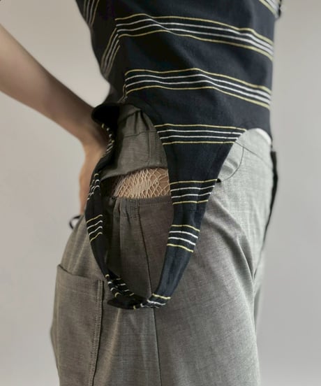 【RE;CIRCLE】RE Multi Border Leotard Top / 260713-001