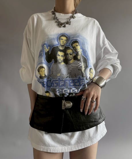 【USED】 00's Back Street Boys L/S T-Shirt/ 260718-017