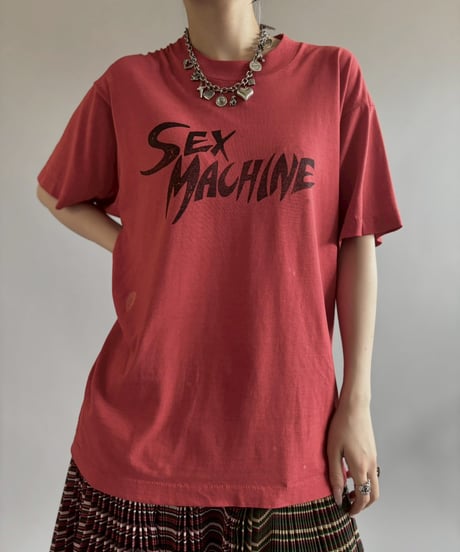 【USED】 Made in USA 90's DAVE PRATT SEX MACHINE T-Shirt/ 260718-001