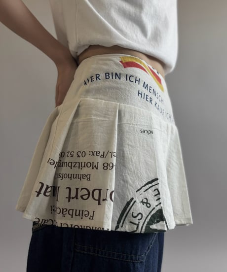 【RE;CIRCLE】  RE Eco Bag Pleats Skirt / 260810-017