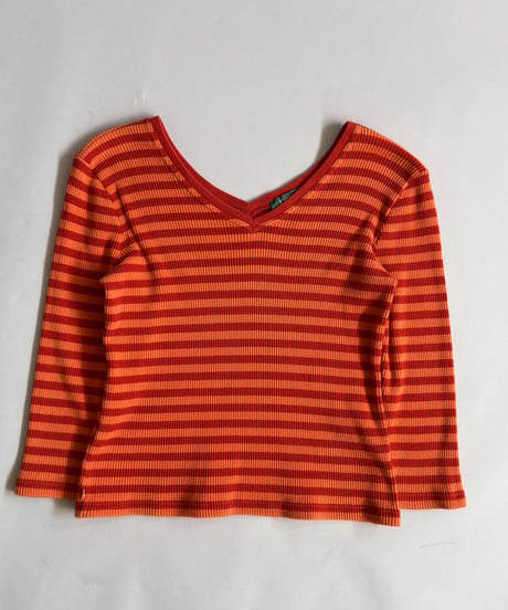 【USED】 Lauren Ralph Lauren Bolder Cotton Knit Top / 260905-006