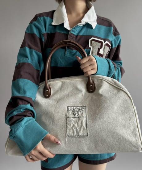 【RE;CIRCLE】 RE French Bedcover Boston Bag Plain  /261015-038