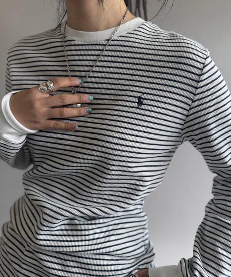 【USED】 Polo Ralph Lauren Border Thermal Top / 260905-014