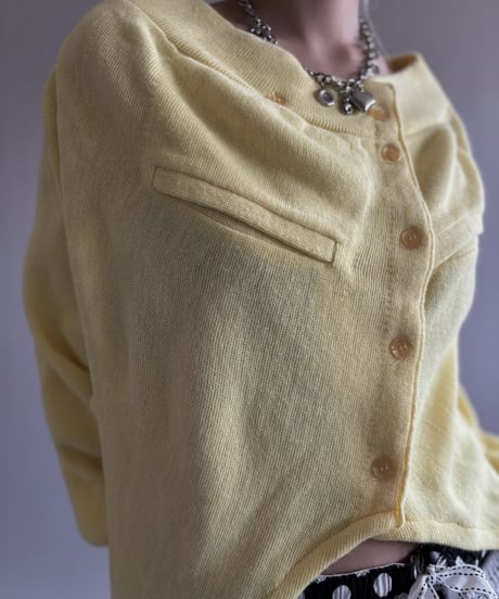 【RE;CIRCLE】 RE Deformed Acrylic Cardigan / 261005-005