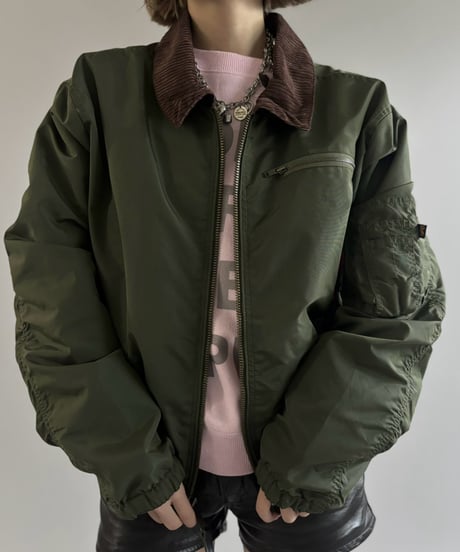 【RE;CIRCLE】 RE Corduroy Collar MA-1 Jacket / 261008-013
