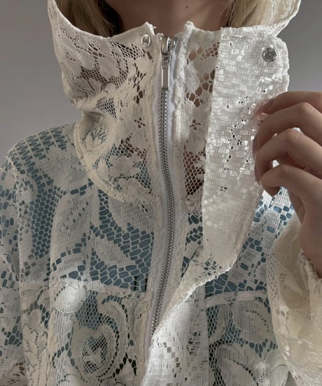 【RE;CIRCLE】RE Crochet  Hooded Blouson / 260709-011