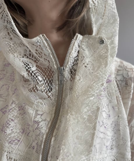 【RE;CIRCLE】RE Lace Hooded Jacket / 260824-015