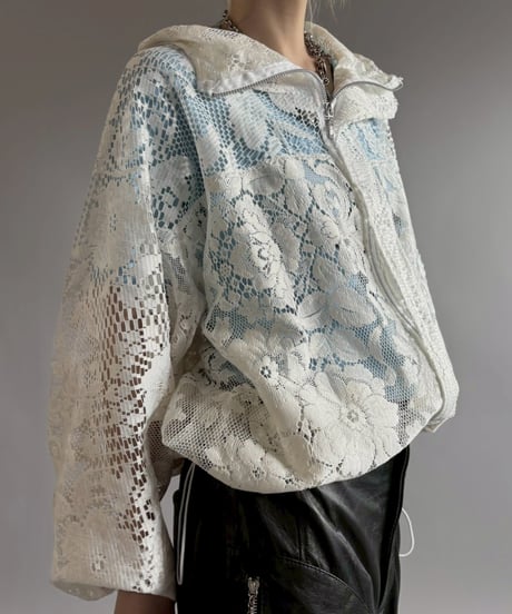 【RE;CIRCLE】RE Crochet  Hooded Blouson / 260709-011
