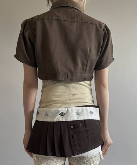 【Chinatsu Aoyama】 RE Makers Shirt Brown / 260813-027