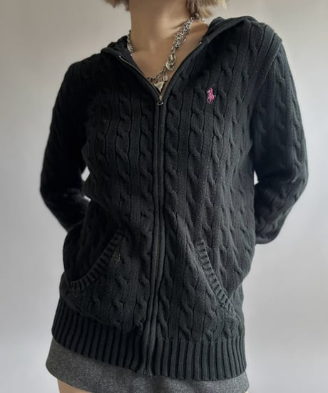 【USED】 Ralph Lauren Sport Knit Zip Parka / 261017-011