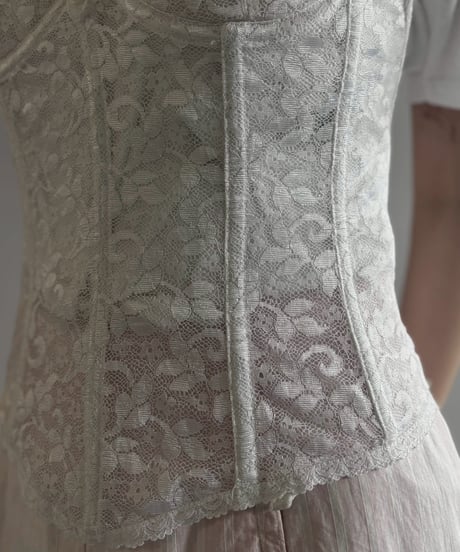 【USED】 Lace Pattern Corset / 260725-008