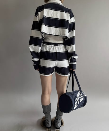 【RE;CIRCLE】 RE Cropped Rugger Shirt Set-Up  /261015-001