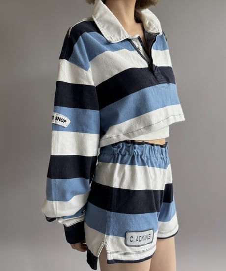 【RE;CIRCLE】 RE Cropped Rugger Shirt Set-Up  /261015-005