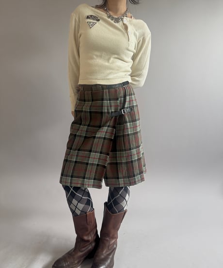 【RE;CIRCLE】 RE Under Wear Boat Neck Shirt  / 261019-020