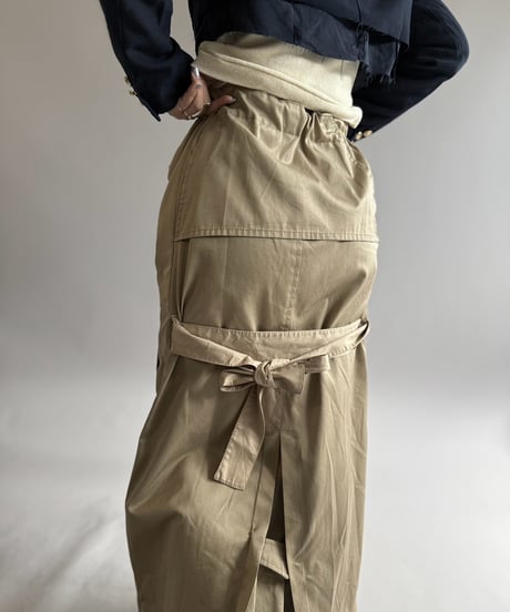 【RE;CIRCLE】 RE Trench Long Skirt  /261015-018