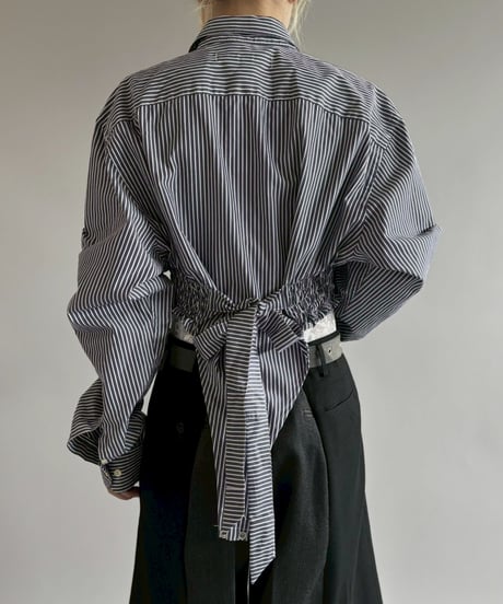 【RE;CIRCLE】RE Leotard Stripe Shirt / 260713-003