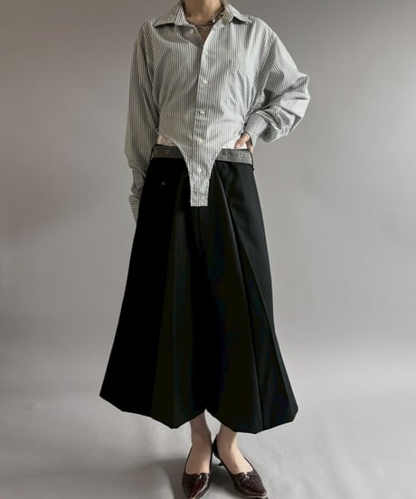 【RE;CIRCLE】RE Leotard Stripe Shirt / 260713-004