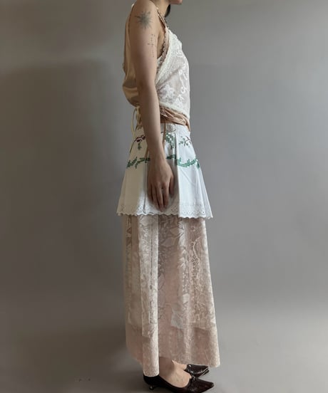 【Chinatsu Aoyama】 RE The Home Long Skirt / 260820-042