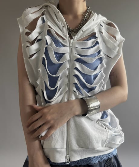 【RE;CIRCLE】 Re Sweat Damage Parka / 260803-001