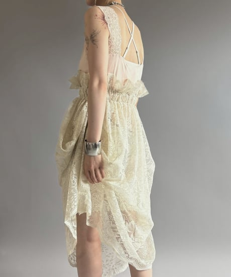 【RE;CIRCLE】RE Crochet Camisole＋Lace One-Piece / 260709-006