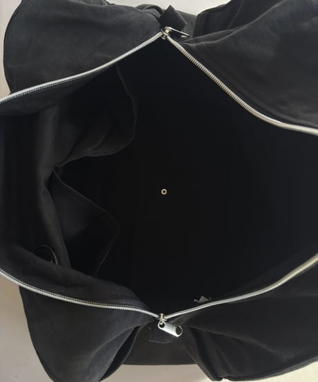 【RE;CIRCLE】 RE French Bedcover Boston Bag Wappen Black /261015-045