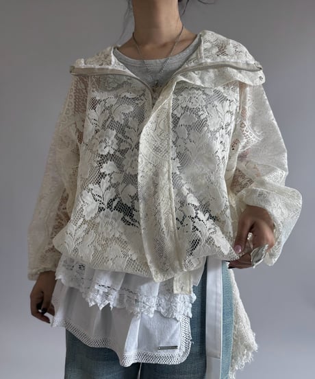 【RE;CIRCLE】RE Lace Hooded Jacket / 260914-002