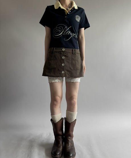 【Chinatsu Aoyama】 RE Player Polo Shirt / 260827-039