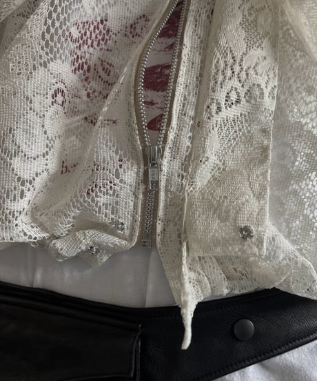 【RE;CIRCLE】RE Lace Hooded Jacket / 260824-001