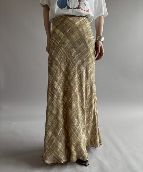 【USED】 Banana Republic Silk Long Skirt / 260725-017