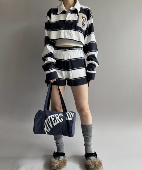 【RE;CIRCLE】 RE Cropped Rugger Shirt Set-Up  /261015-001