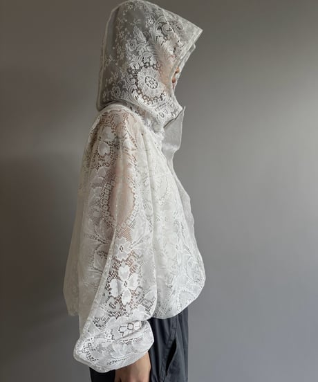 【RE;CIRCLE】RE Lace Hooded Jacket / 260824-004