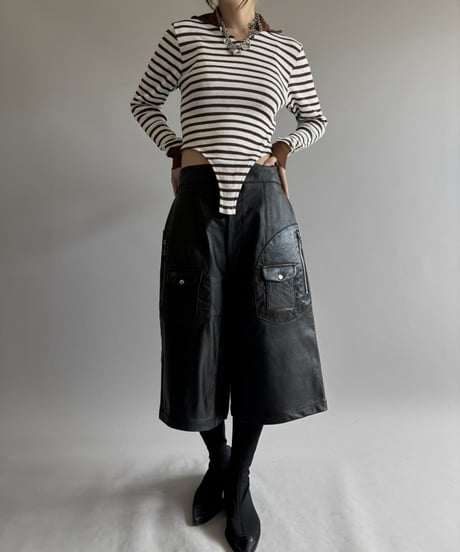 【RE;CIRCLE】 RE Rib Knit Leotard Top /261001-021