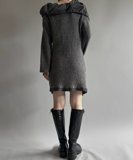 【USED】 Design Boucle Knit Dress / 260919-020