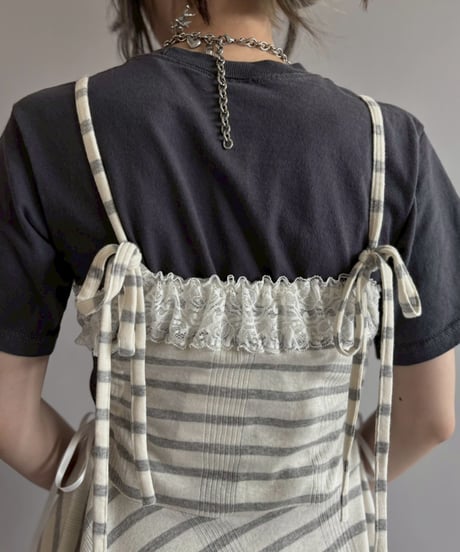 【Chinatsu Aoyama】 RE Border One-Piece / 260716-024