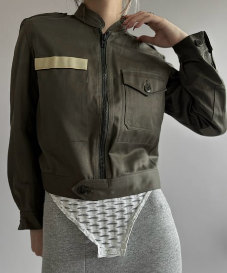 【USED】 Military Cropped Jacket  / 260926-010