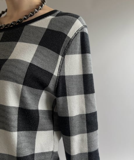 【USED】 OLD NAVY Plaid Thermal L/S Tee / 261003-005