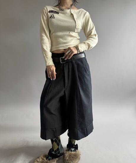 【RE;CIRCLE】 RE Under Wear Boat Neck Shirt  / 261019-005