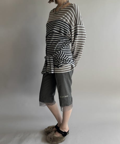 【Chinatsu Aoyama】 Patchwork Border Top  /  2601022-033