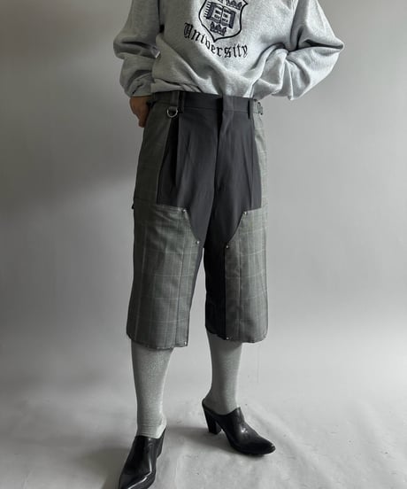 【Chinatsu Aoyama】 Re Suit Double Knee Shorts / 260921-006