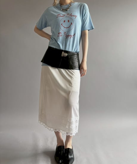 【USED】 Made in USA 80's Don't Worry Be Happy T-Shirt/ 260711-008