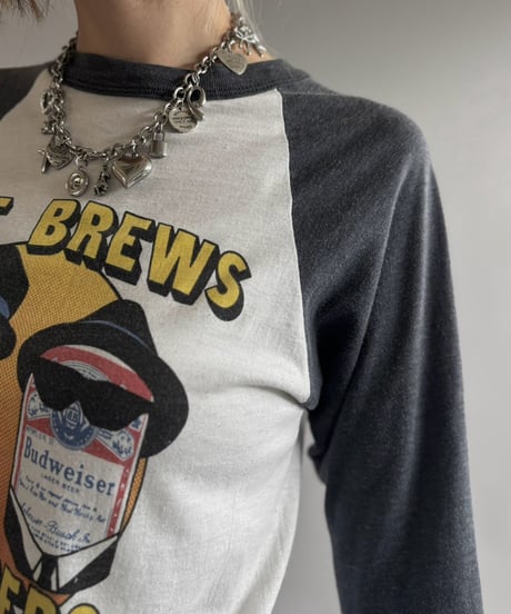 【USED】 Made in USA Budweiser Raglan T-Shirt / 260822-004
