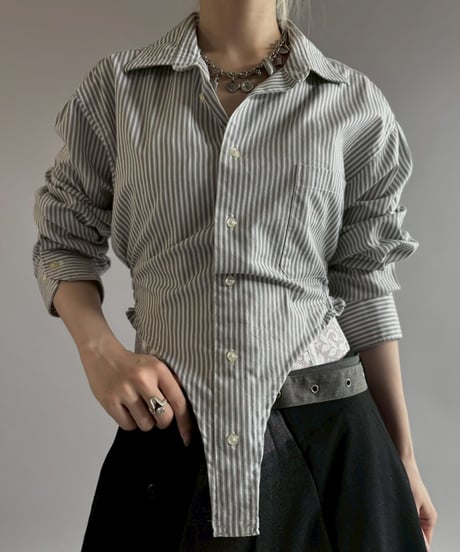 【RE;CIRCLE】RE Leotard Stripe Shirt / 260713-004